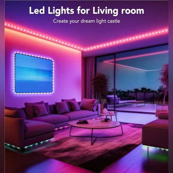 Outdoor LED Strip Lights Waterproof, 100FT RGB IP67 Led Lights - Picture 4 of 7